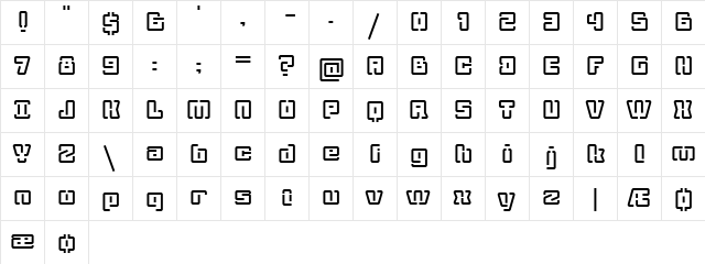 ArchiLogo Regular font glyphpreview