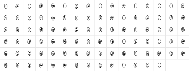 Compliments Regular font glyphpreview