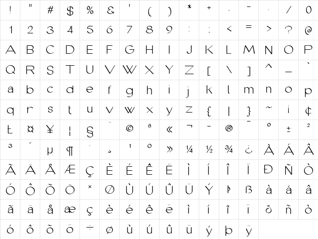 cofley ultralight font glyph preview cofley ultralight font glyphpreview