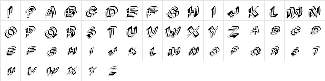 ArchiBeta Regular font glyphpreview