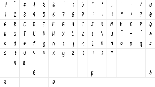 Conman fat Regular font glyphpreview