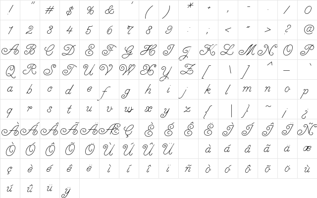 ConstanzeMonoOneMed1 Regular font glyphpreview
