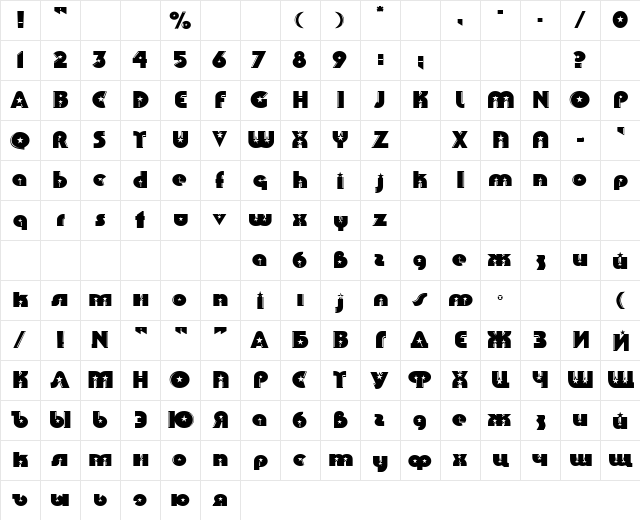 Collins Normal font glyphpreview