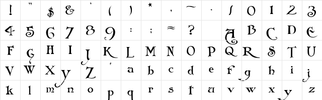 Arlekino Regular font glyphpreview