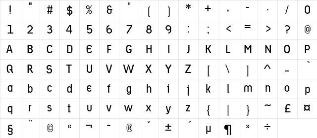 AriergardBookC Regular font glyphpreview