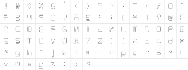 Coil Light font glyphpreview