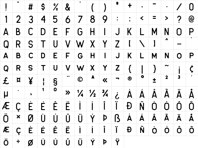 Antone Rough font glyphpreview