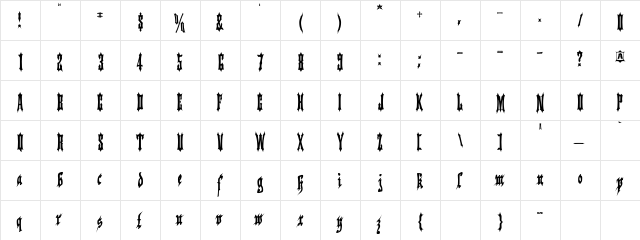 Applesauce07 Regular font glyphpreview