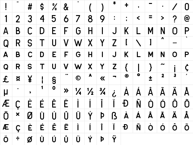 Antone Clean font glyph preview Antone Clean font glyphpreview