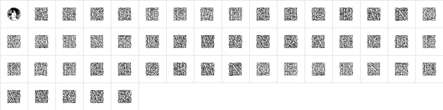 Arabesque Initialen Regular font glyphpreview