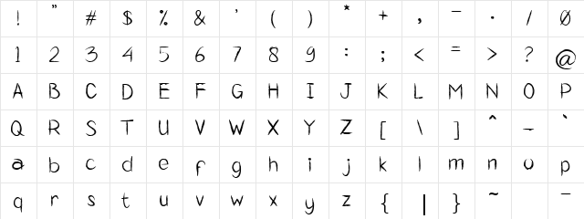 Arjuno Regular font glyphpreview