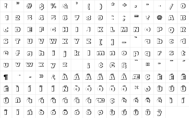 AntiqueOliTComRe1 Regular font glyph preview AntiqueOliTComRe1 Regular font glyphpreview