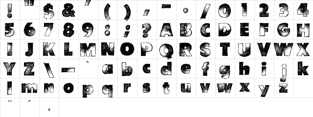 Are You Hung Up Regular font glyphpreview