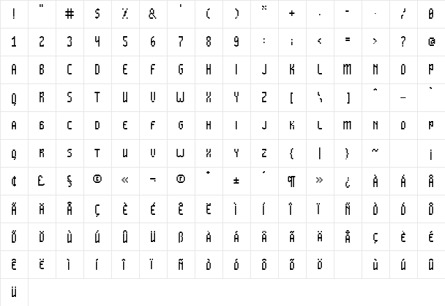 Annenski-SmallCaps Regular font glyphpreview