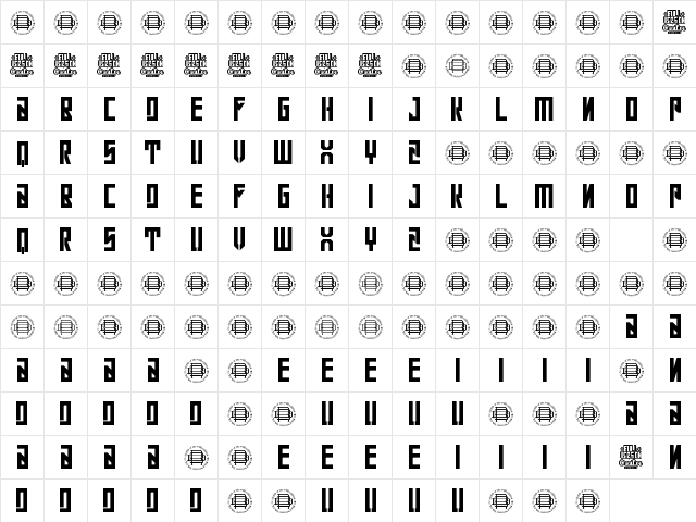 Con Safos Regular font glyphpreview