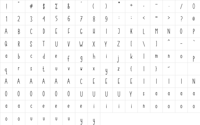 Citylight Regular font glyphpreview