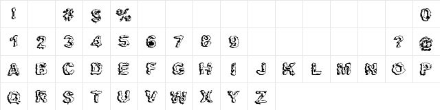 Apocalypshit Regular font glyphpreview
