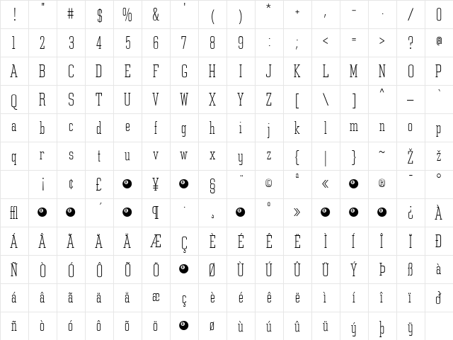 Constructa Regular font glyphpreview