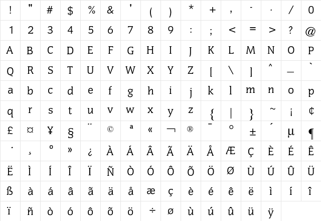 Congress CG Regular font glyph preview Congress CG Regular font glyphpreview