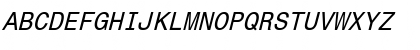 Monospace821 Italic Font