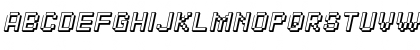 SF Pixelate Shaded Oblique Font