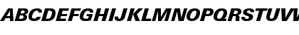 LinotypeUnivers BasicBlackItalic Font