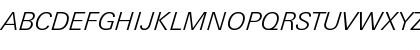 LinotypeUnivers BasicLightItalic Font