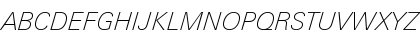 LinotypeUnivers BasicThinItalic Font