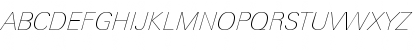 LinotypeUnivers BasicUltraLightIt Font