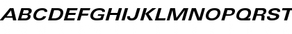 LinotypeUnivers ExtdBoldItalic Font