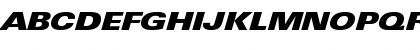 LinotypeUnivers ExtdXBlackItalic Font