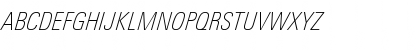 LTUnivers 221 CondThinIt Font