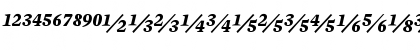 Mercury Numeric G4 Bold Italic Font