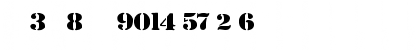 Numerics P06 Font