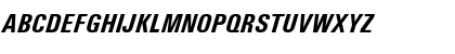 Univers Condensed Bold Italic Font
