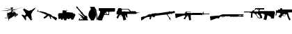 Army weapons tfb Regular Font