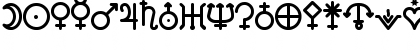 Astronomic Signs St Regular Font Astronomic Signs St Regular Font