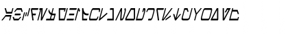 Aurebesh Condensed Italic Font