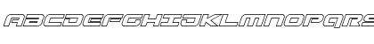 Gunship Outline Italic Outline Italic Font