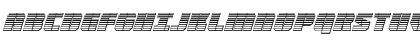 Warp Thruster Chrome Italic Italic Font