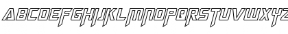 Megatron Hollow Italic Font