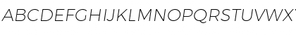Trueno UltraLight Italic Font