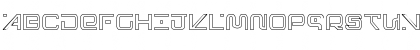 Foreign Alien Outline Outline Font