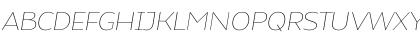 Atozimple Thin Italic Font