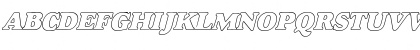 Dover Hollow Italic Regular Font