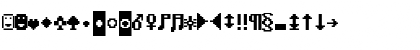 Video Terminal Screen Low Chars Font