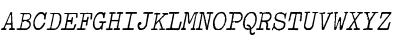 OldTypewriterRegObl Regular Font OldTypewriterRegObl Regular Font