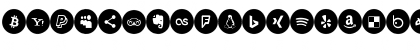 Icons Social Media 8 Regular Font