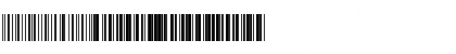 Code128Wide Regular Font