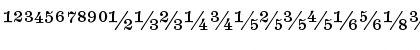 Numbers Indicia Regular Font